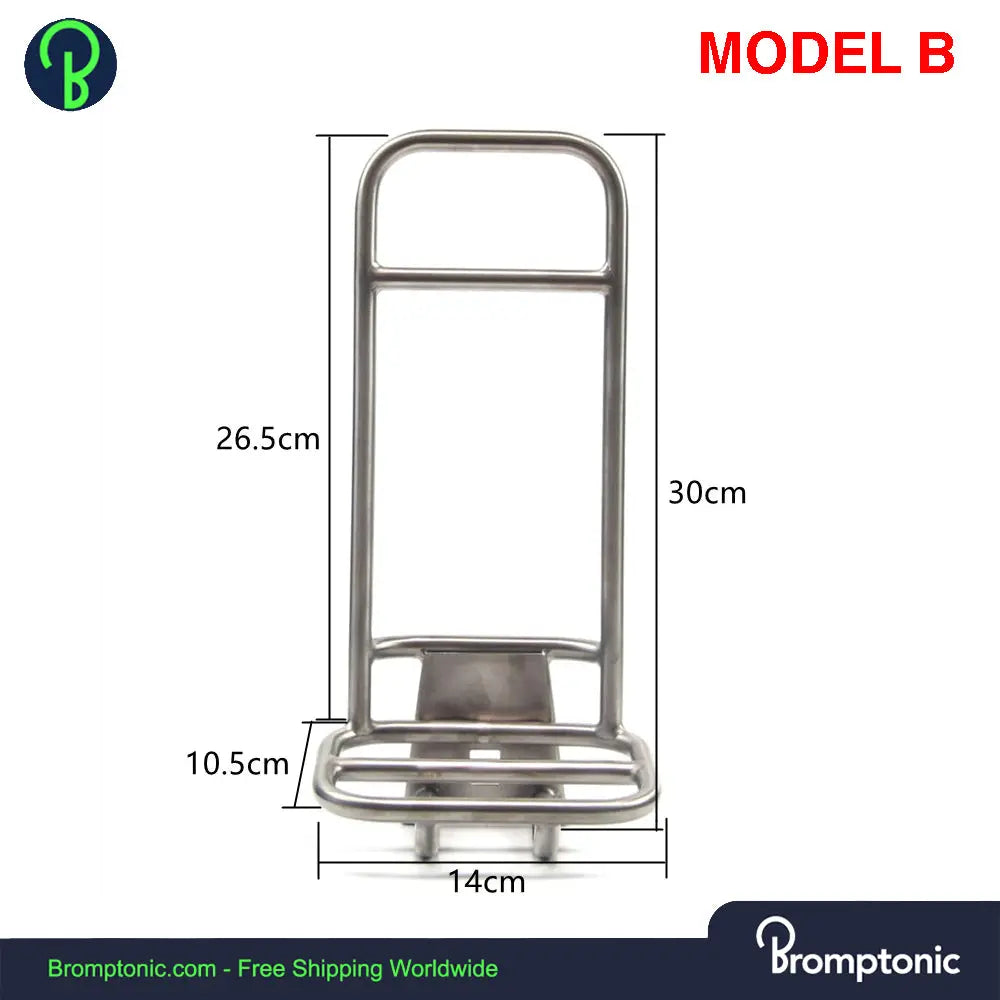 Brompton Bike Titanium Front Rack 240g Bromptonic