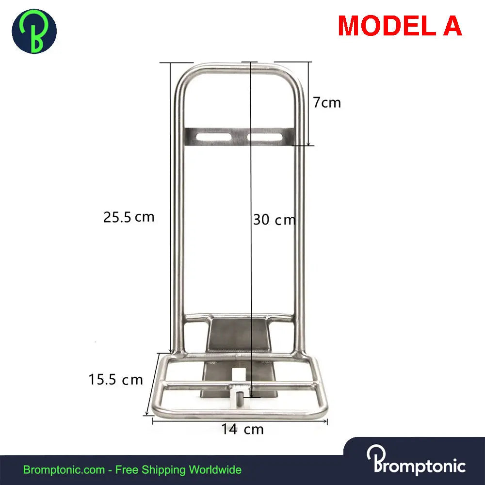 Brompton Bike Titanium Front Rack 240g Bromptonic