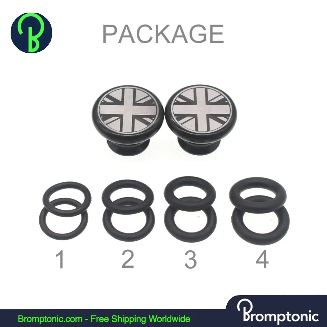 Brompton Handle Bar Grip End Plugs Bromptonic