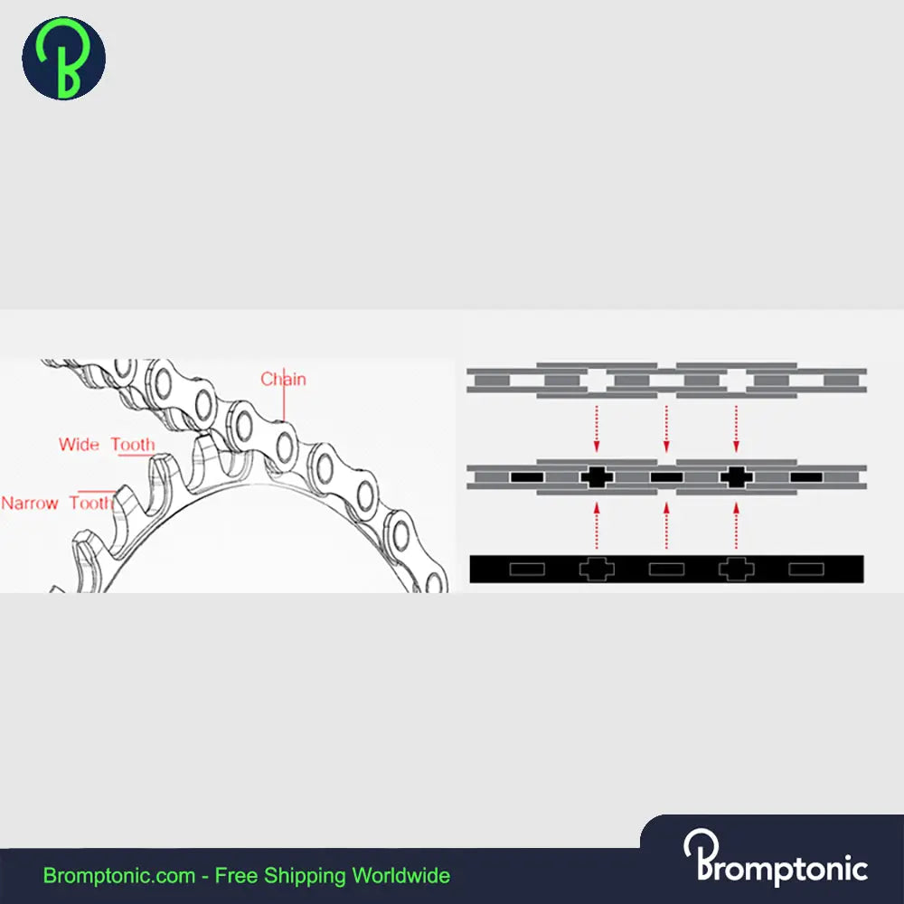 Brompton Lightweight Bike Chain wheel 130mm Bromptonic