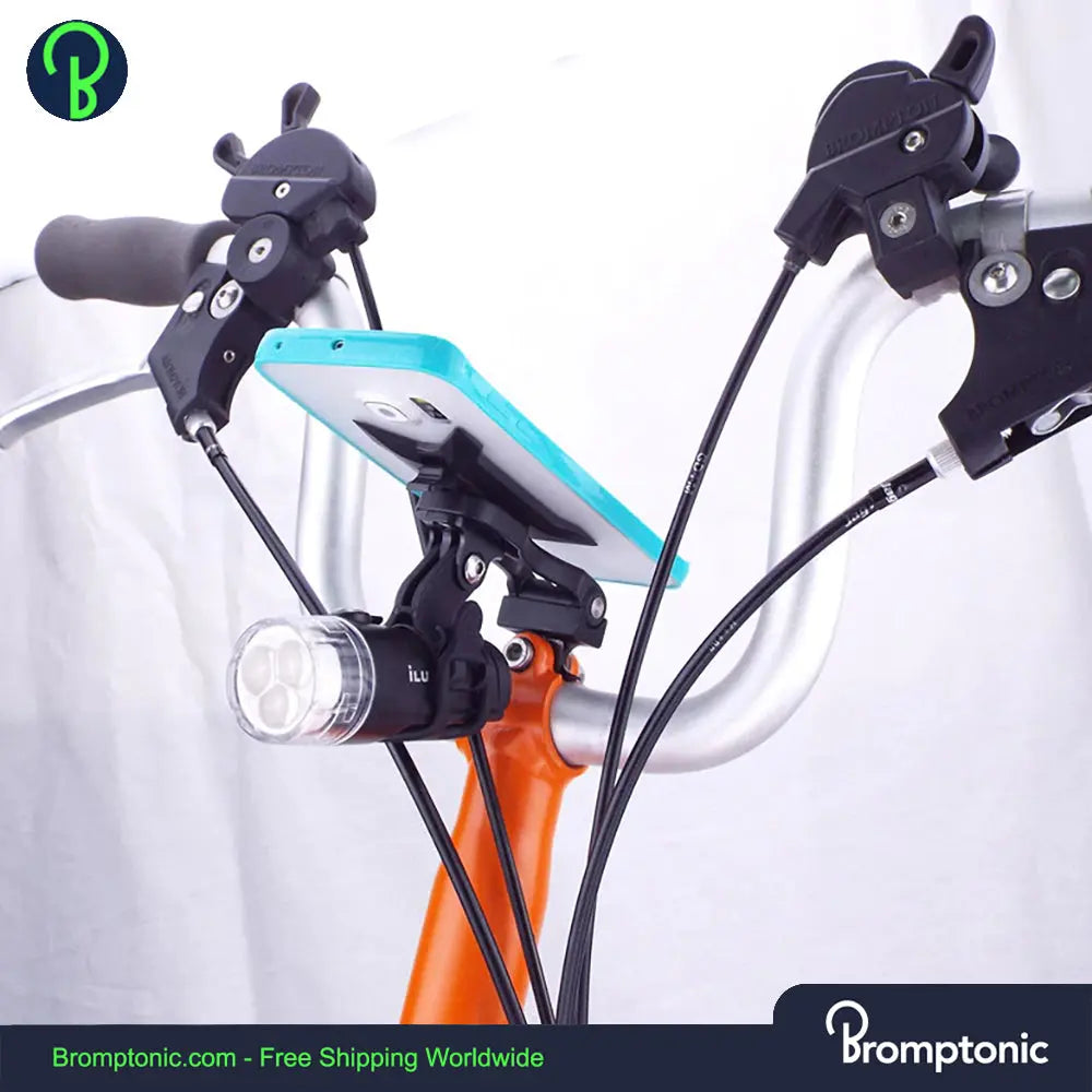 Brompton iPhone mount fits with any smart phone Bromptonic