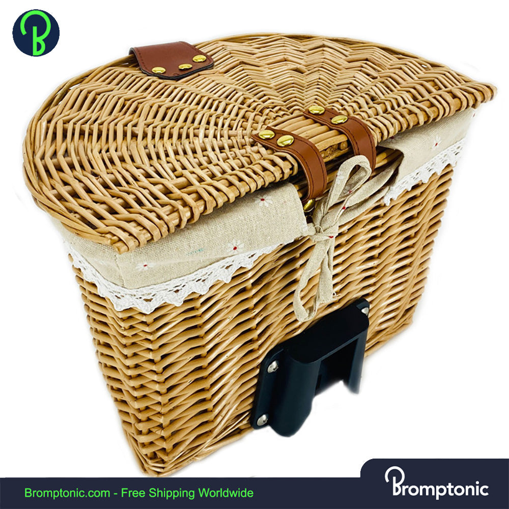 Brompton Rattan Wicker Grocery Basket